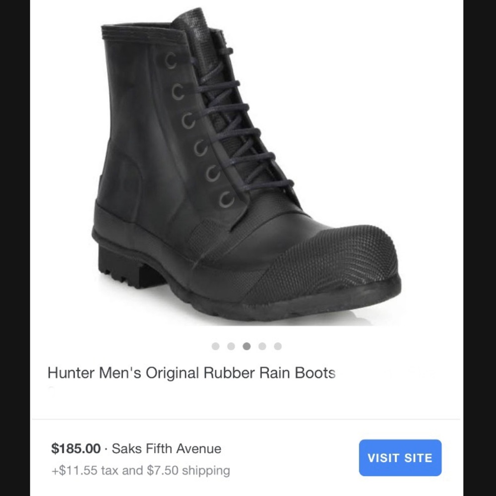 Men’s Hunter Original Rubber Rainboots